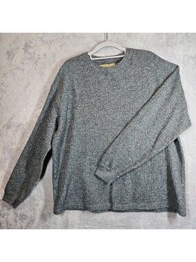Naturalife Crew Neck Sweater Mens XL Gray Cotton Office career nerd Dad casual